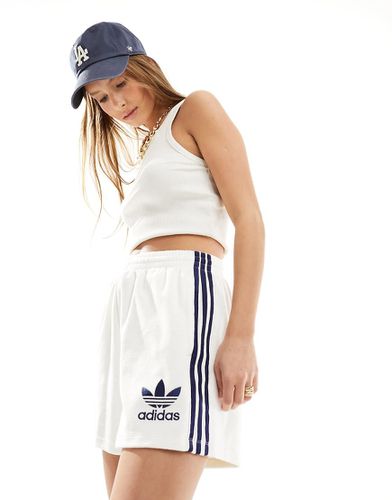 Pantaloncini in spugna bianchi e blu navy - adidas Originals - Modalova