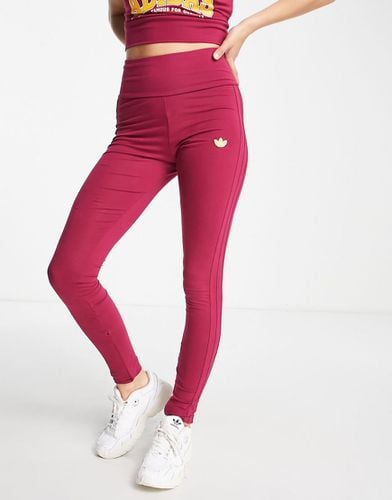 Preppy Varsity - Leggings color bordeaux - adidas Originals - Modalova