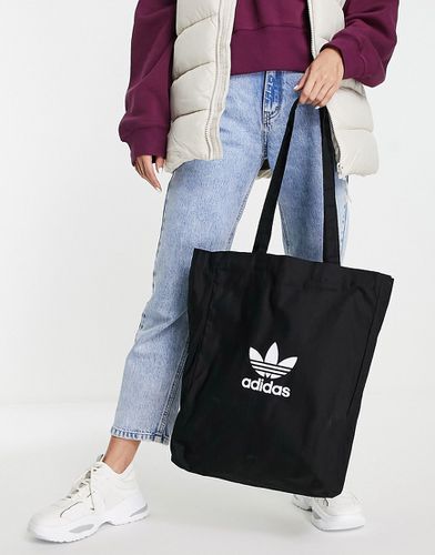 Shopper nera con trifoglio - adidas Originals - Modalova