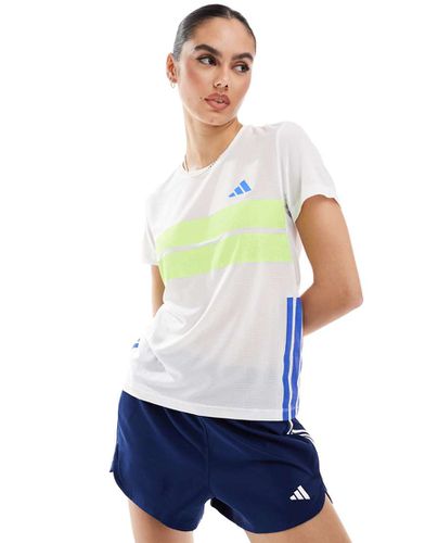 Adidas Running - Adizero - T-shirt bianca rétro - adidas performance - Modalova