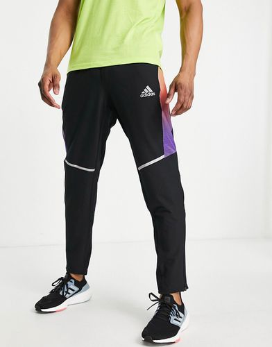 Adidas - Running Own The Run - Joggers neri e multicolore - adidas performance - Modalova