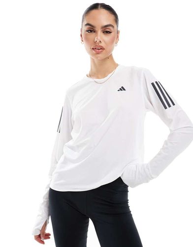 Adidas - Running Own The Run - T-shirt a maniche lunghe bianca - adidas performance - Modalova