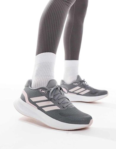 Adidas Running - RunFalcon 5 - Sneakers grigie e rosa - adidas performance - Modalova