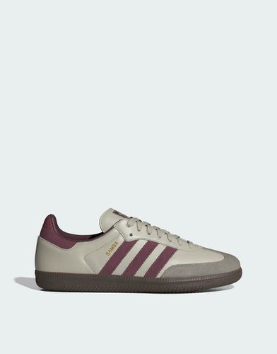 Adidas - Samba OG - Sneakers beige e bordeaux - adidas Originals - Modalova