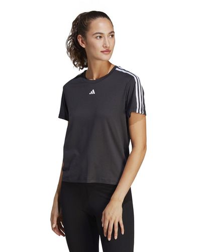 Adidas - Training Essentials - T-shirt nera con 3 strisce - adidas performance - Modalova