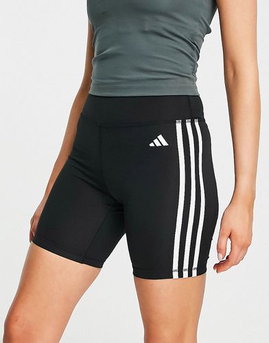 Adidas Training - Pantaloncini leggings con tre strisce neri - adidas performance - Modalova