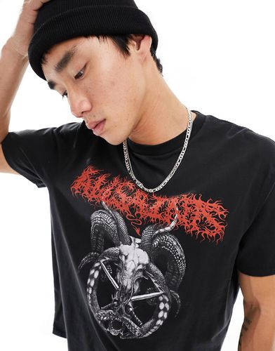 Archon - T-shirt slavato con grafica stile grunge - AllSaints - Modalova