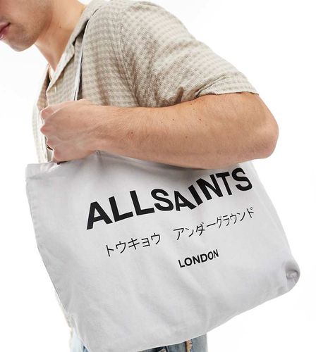 Underground - Borsa shopping color arenaria - In esclusiva per ASOS - AllSaints - Modalova