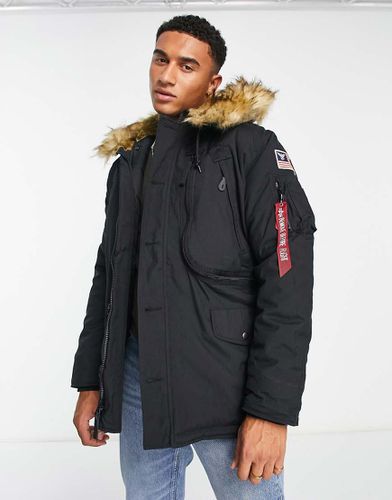 Polar - Parka con cappuccio con finiture in pelliccia sintetica - Alpha Industries - Modalova