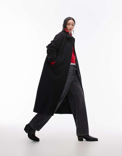 Cappotto midi oversize in misto lana spazzolato - Arket - Modalova