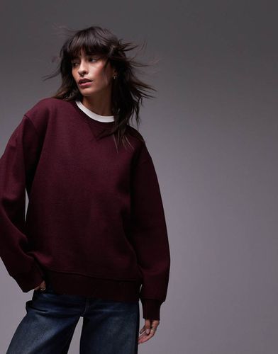 Maglione double-face in lana morbida bordeaux - Arket - Modalova