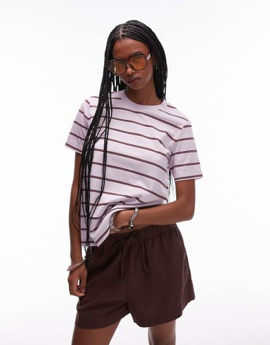 ARKET - T-shirt à rayures - Violet - Arket - Modalova