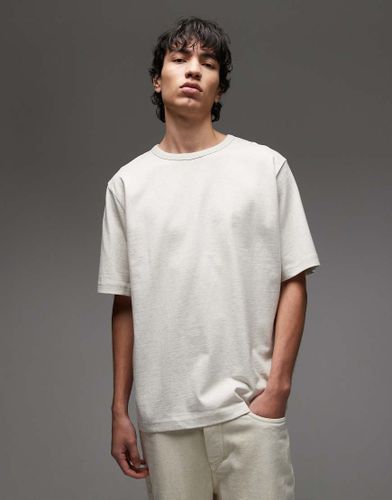 T-shirt oversize en jersey épais - cassé - Arket - Modalova