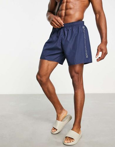 Armani - Pantaloncini da bagno con logo laterale - EA7 - Modalova