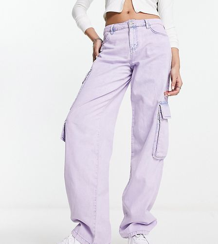 Jeans cargo color lilla slavato - AsYou - Modalova