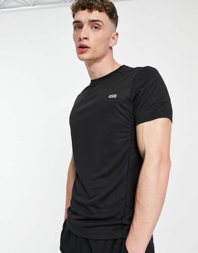 T-shirt da allenamento con logo in tessuto ad asciugatura rapida nera - ASOS - Modalova