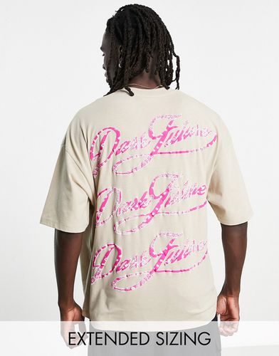 ASOS Dark Future - T-shirt oversize color con scritte multiple del logo sul retro - ASOS DESIGN - Modalova