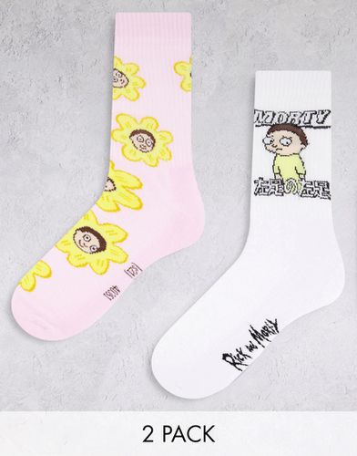 Confezione da 2 paia di calzini sportivi di Rick e Morty - ASOS DESIGN - Modalova