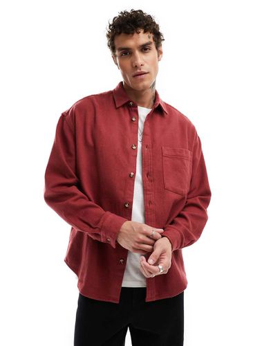 Camicia giacca rosso ruggine - ASOS DESIGN - Modalova