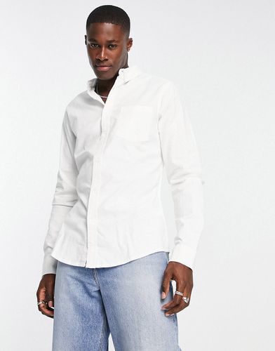 Camicia Oxford slim bianca - ASOS DESIGN - Modalova