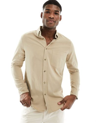 Camicia Oxford spazzolata colore - ASOS DESIGN - Modalova