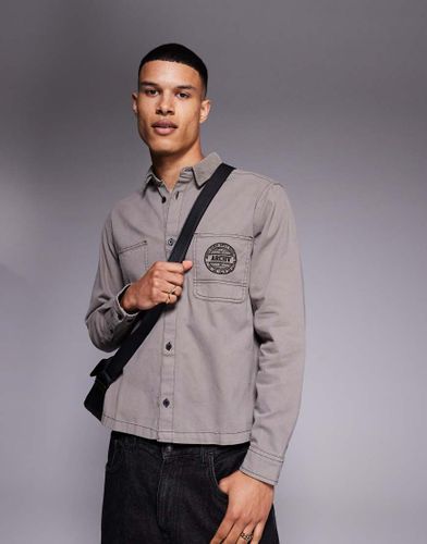 Chemise coupe carrée avec broderie sur la poche - Asos Design - Modalova