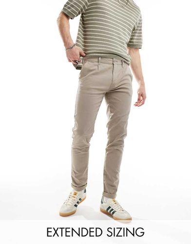 Chino skinny beige slavato - ASOS DESIGN - Modalova