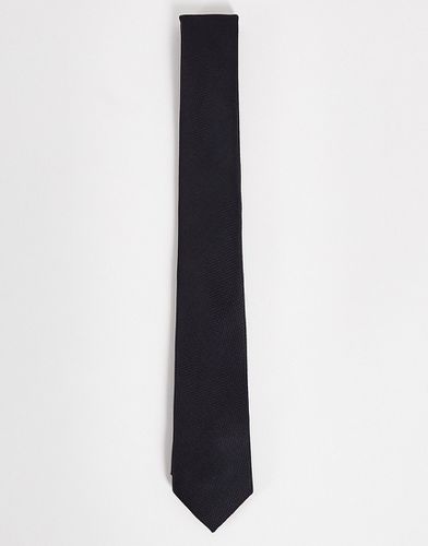 Cravatta nera testurizzata - ASOS DESIGN - Modalova