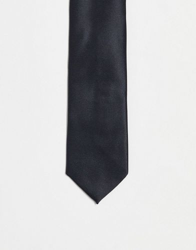 Cravatta sottile nera - ASOS DESIGN - Modalova