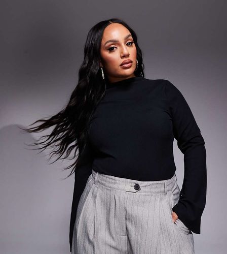 ASOS DESIGN Curve - Body côtelé à manches évasées - Asos Curve - Modalova