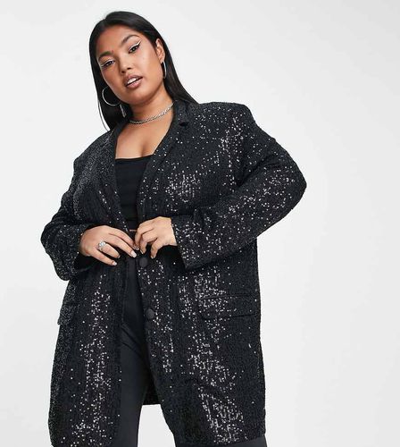 ASOS DESIGN Curve - Blazer oversize in paillettes - ASOS Curve - Modalova