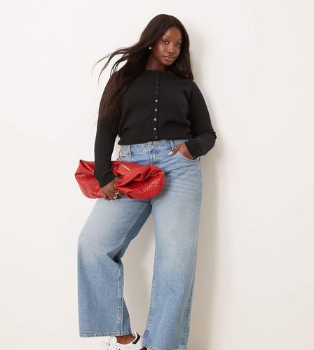 ASOS DESIGN Curve - Jean baggy - Délavage clair - Asos Curve - Modalova