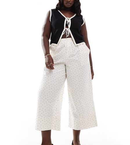 ASOS DESIGN Curve - Pantaloni in popeline a pois - ASOS Curve - Modalova