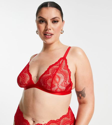 ASOS DESIGN Curve - Rosie - Reggiseno a triangolo vivo - ASOS Curve - Modalova