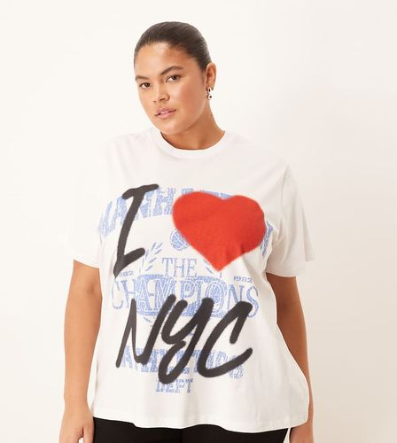 ASOS DESIGN Curve - T-shirt coupe classique à imprimé - Asos Curve - Modalova