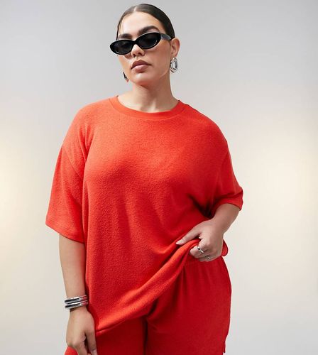 ASOS DESIGN Curve - T-shirt oversize en maille texturée - Asos Curve - Modalova