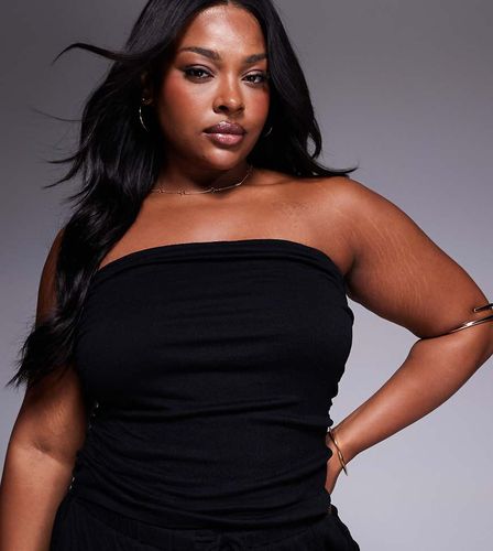 ASOS DESIGN Curve - Top bandeau d'ensemble froissé - Asos Curve - Modalova