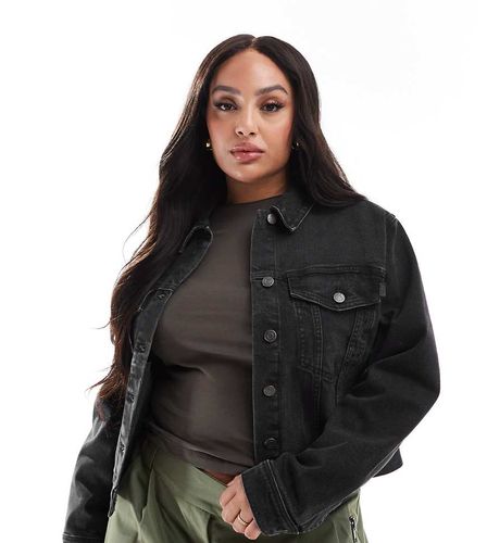 ASOS DESIGN Curve - Veste en jean style western - délavé - Asos Curve - Modalova