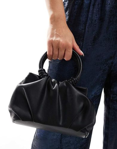 Borsa a tracolla nera con manico in corda e catena rimovibile - ASOS DESIGN - Modalova