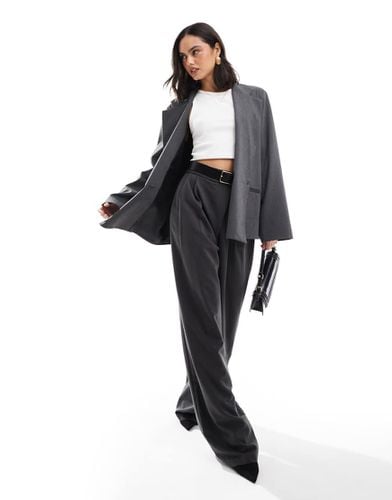 Blazer oversize grigio scuro - ASOS DESIGN - Modalova