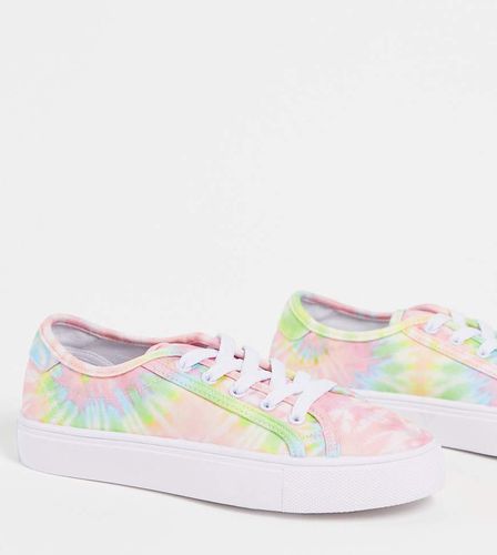 Dizzy - Sneakers stringate tie-dye a pianta larga - ASOS DESIGN - Modalova