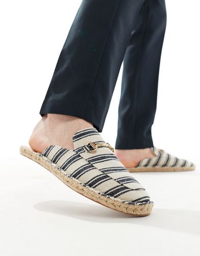 Espadrilles sabot con filetto dorato - ASOS DESIGN - Modalova