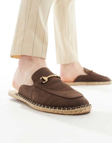 Espadrilles sabot con filetto dorato - ASOS DESIGN - Modalova