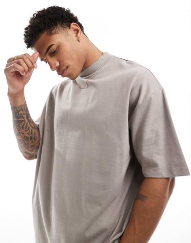 Essential - T-shirt oversize accollata pesante da 240 gsm, colore - ASOS DESIGN - Modalova