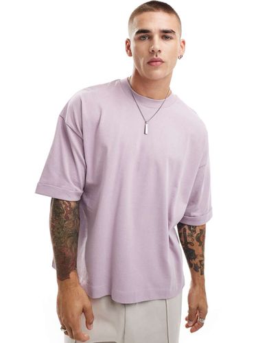 Essential - T-shirt oversize pesante 240 gsm con maniche arrotolate - ASOS DESIGN - Modalova