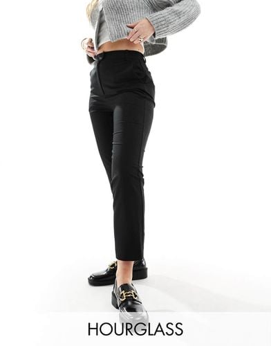 Hourglass - Pantaloni sartoriali slim dritti neri alla caviglia - ASOS DESIGN - Modalova