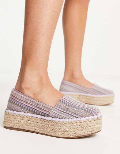 Journal - Espadrilles flatform viola misto - ASOS DESIGN - Modalova