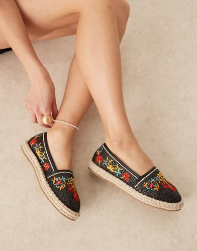 Jos - Espadrilles fermées brodées - Asos Design - Modalova