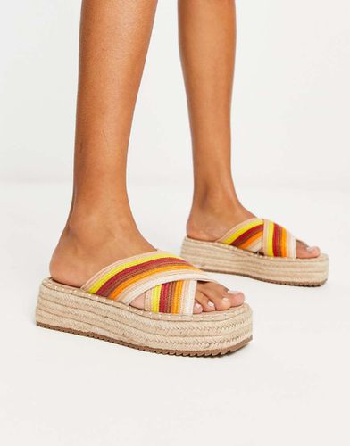 Jazlyn - Sabot flatform all'uncinetto - ASOS DESIGN - Modalova