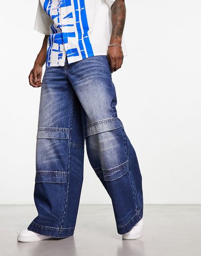 Jeans a fondo super ampio lavaggio Y2K - ASOS DESIGN - Modalova